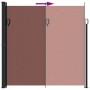 Toldo lateral retráctil marrón 200x600 cm de , Sombrillas - Ref: Foro24-4004554, Precio: 147,63 €, Descuento: %