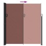 Toldo lateral retráctil marrón 220x500 cm de , Sombrillas - Ref: Foro24-4004479, Precio: 143,08 €, Descuento: %
