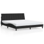 Estructura de cama con luces LED terciopelo negro 180x200 cm de , Camas y somieres - Ref: Foro24-3213795, Precio: 258,66 €, D...