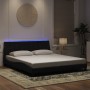 Estructura de cama con luces LED terciopelo negro 180x200 cm de , Camas y somieres - Ref: Foro24-3213795, Precio: 258,66 €, D...