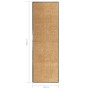 Felpudo lavable crema 60x180 cm de vidaXL, Felpudos - Ref: Foro24-323465, Precio: 53,89 €, Descuento: %