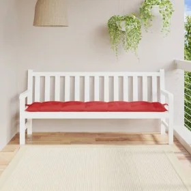 Cojín de banco de jardín tela Oxford rojo 180x50x7 cm de , Cojines para sillas y sofás - Ref: Foro24-361627, Precio: 32,51 €,...