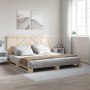 Estructura de cama con cabecero madera maciza de pino 200x200cm de , Camas y somieres - Ref: Foro24-3281555, Precio: 243,28 €...