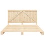 Estructura de cama con cabecero madera maciza de pino 200x200cm de , Camas y somieres - Ref: Foro24-3281555, Precio: 243,28 €...