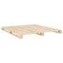 Estructura de cama con cabecero madera maciza de pino 200x200cm de , Camas y somieres - Ref: Foro24-3281555, Precio: 243,28 €...