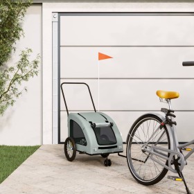 Remolque de bicicleta mascotas hierro tela Oxford gris de , Cochecitos para mascotas - Ref: Foro24-93979, Precio: 114,25 €, D...