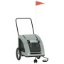 Remolque de bicicleta mascotas hierro tela Oxford gris de , Cochecitos para mascotas - Ref: Foro24-93979, Precio: 114,25 €, D...
