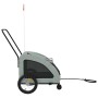 Remolque de bicicleta mascotas hierro tela Oxford gris de , Cochecitos para mascotas - Ref: Foro24-93979, Precio: 114,25 €, D...