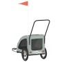 Remolque de bicicleta mascotas hierro tela Oxford gris de , Cochecitos para mascotas - Ref: Foro24-93979, Precio: 114,25 €, D...
