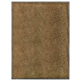 Felpudo lavable marrón 90x120 cm de vidaXL, Felpudos - Ref: Foro24-323436, Precio: 56,06 €, Descuento: %