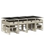 Set comedor jardín y cojines 13 pzas ratán sintético gris claro de , Conjuntos de jardín - Ref: Foro24-3278110, Precio: 658,7...