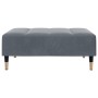 Sofá cama de 2 plazas con taburete terciopelo gris oscuro de , Sofás - Ref: Foro24-3258152, Precio: 381,27 €, Descuento: %