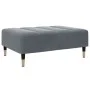 Sofá cama de 2 plazas con taburete terciopelo gris oscuro de , Sofás - Ref: Foro24-3258152, Precio: 374,60 €, Descuento: %