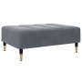 Sofá cama de 2 plazas con taburete terciopelo gris oscuro de , Sofás - Ref: Foro24-3258152, Precio: 381,27 €, Descuento: %
