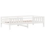 Estructura de cama madera maciza de pino blanco 90x200 cm de , Camas y somieres - Ref: Foro24-846974, Precio: 157,22 €, Descu...