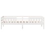 Estructura de cama madera maciza de pino blanco 90x200 cm de , Camas y somieres - Ref: Foro24-846974, Precio: 157,22 €, Descu...