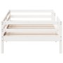 Estructura de cama madera maciza de pino blanco 90x200 cm de , Camas y somieres - Ref: Foro24-846974, Precio: 157,22 €, Descu...