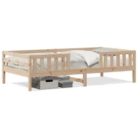 Massives Kiefernholzbettgestell 80x200 cm von , Betten und Lattenroste - Ref: Foro24-846976, Preis: 100,38 €, Rabatt: %