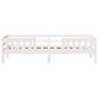 Estructura de cama madera maciza de pino blanco 75x190 cm de , Camas y somieres - Ref: Foro24-846983, Precio: 99,64 €, Descue...