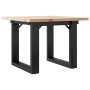 Mesa de centro marco O madera maciza pino y hierro 50x50x35 cm de , Mesas de centro - Ref: Foro24-3282659, Precio: 59,98 €, D...
