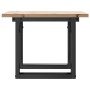 Mesa de centro marco O madera maciza pino y hierro 50x50x35 cm de , Mesas de centro - Ref: Foro24-3282659, Precio: 59,98 €, D...