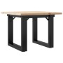 Mesa de centro marco O madera maciza pino y hierro 50x50x35 cm de , Mesas de centro - Ref: Foro24-3282659, Precio: 59,98 €, D...