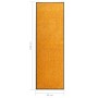Felpudo lavable naranja 60x180 cm de vidaXL, Felpudos - Ref: Foro24-323453, Precio: 56,39 €, Descuento: %