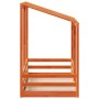 Cama infantil con techo madera maciza pino marrón 80x160 cm de , Camas y somieres - Ref: Foro24-847014, Precio: 119,66 €, Des...