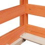 Cama infantil con techo madera maciza pino marrón 80x160 cm de , Camas y somieres - Ref: Foro24-847014, Precio: 119,66 €, Des...