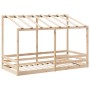 Cama infantil con techo madera maciza pino 90x200 cm de , Camas y somieres - Ref: Foro24-847000, Precio: 150,31 €, Descuento: %