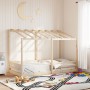 Cama infantil con techo madera maciza pino 90x200 cm de , Camas y somieres - Ref: Foro24-847000, Precio: 150,31 €, Descuento: %