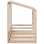 Cama infantil con techo madera maciza pino 90x200 cm de , Camas y somieres - Ref: Foro24-847000, Precio: 150,31 €, Descuento: %