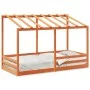 Kinderbett mit massivem Kieferndach in Braun 90x200 cm. von , Betten und Lattenroste - Ref: Foro24-847002, Preis: 128,88 €, R...