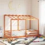 Kinderbett mit massivem Kieferndach in Braun 90x200 cm. von , Betten und Lattenroste - Ref: Foro24-847002, Preis: 128,88 €, R...