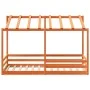 Kinderbett mit massivem Kieferndach in Braun 90x200 cm. von , Betten und Lattenroste - Ref: Foro24-847002, Preis: 128,88 €, R...