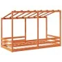 Kinderbett mit massivem Kieferndach in Braun 90x200 cm. von , Betten und Lattenroste - Ref: Foro24-847002, Preis: 128,88 €, R...