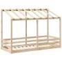 Children's bed with solid pine wood roof 75x190 cm by , Beds and slatted bases - Ref: Foro24-847009, Price: 104,21 €, Discoun...