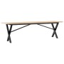 Mesa de centro marco X madera maciza pino y hierro 160x40x45 cm de , Mesas de centro - Ref: Foro24-3282690, Precio: 84,77 €, ...