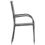 Sillas de jardín apilables 6 unidades ratán sintético gris de vidaXL, Sillas de jardín - Ref: Foro24-310088, Precio: 275,89 €...