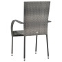 Sillas de jardín apilables 6 unidades ratán sintético gris de vidaXL, Sillas de jardín - Ref: Foro24-310088, Precio: 275,89 €...