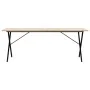 Mesa comedor marco X madera maciza pino y hierro 200x100x75 cm de , Mesas de cocina y de comedor - Ref: Foro24-3282701, Preci...