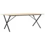 Mesa comedor marco X madera maciza pino y hierro 200x100x75 cm de , Mesas de cocina y de comedor - Ref: Foro24-3282701, Preci...