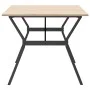 Mesa de comedor marco Y madera maciza pino y hierro 180x90x75cm de , Mesas de cocina y de comedor - Ref: Foro24-3282722, Prec...