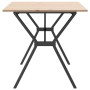 Mesa de comedor marco Y madera maciza pino y hierro 140x80x75cm de , Mesas de cocina y de comedor - Ref: Foro24-3282720, Prec...