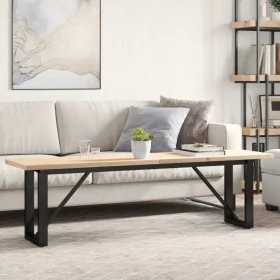 Mesa centro marco O madera maciza pino y hierro 160x40x45,5 cm de , Mesas de centro - Ref: Foro24-3282734, Precio: 103,88 €, ...