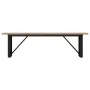 Mesa centro marco O madera maciza pino y hierro 160x40x45,5 cm de , Mesas de centro - Ref: Foro24-3282734, Precio: 103,88 €, ...
