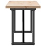Mesa centro marco O madera maciza pino y hierro 160x40x45,5 cm de , Mesas de centro - Ref: Foro24-3282734, Precio: 105,51 €, ...
