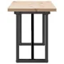 Mesa centro marco O madera maciza pino y hierro 160x40x45,5 cm de , Mesas de centro - Ref: Foro24-3282734, Precio: 103,88 €, ...