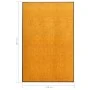 Felpudo lavable naranja 120x180 cm de vidaXL, Felpudos - Ref: Foro24-323456, Precio: 100,51 €, Descuento: %