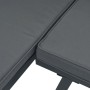 Bancos de jardín cojines 4 pzas acero recubrimiento polvo negro de , Bancos de jardín - Ref: Foro24-3283713, Precio: 479,06 €...